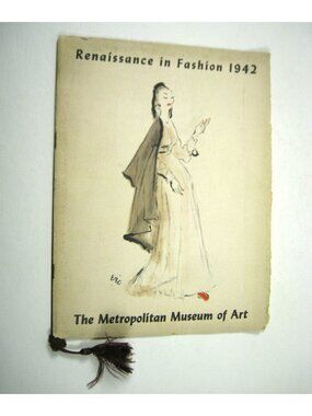 Renaissance In Fashion 1942 Program Metropolitan Museum Of Art Vintage